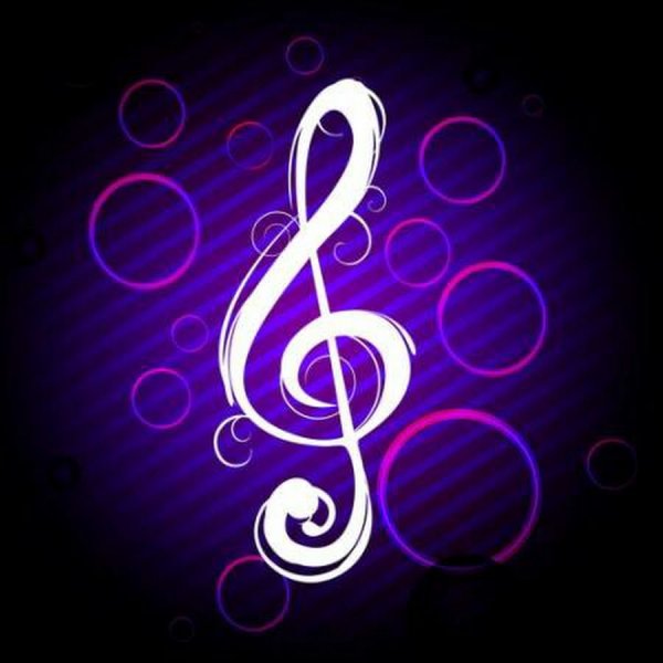 Скрипичный ключ блестящий