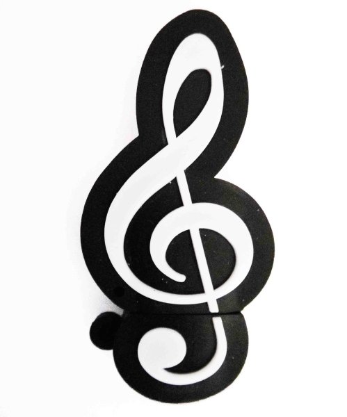 Скрипичный ключ синий