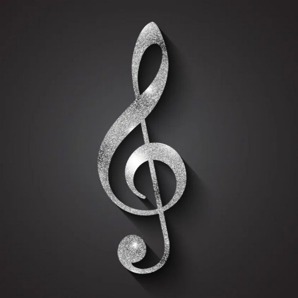 Красивый скрипичный ключ