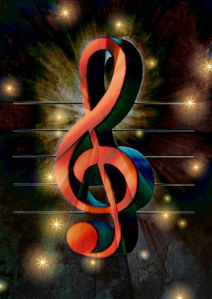 Изображение скрипичного ключа