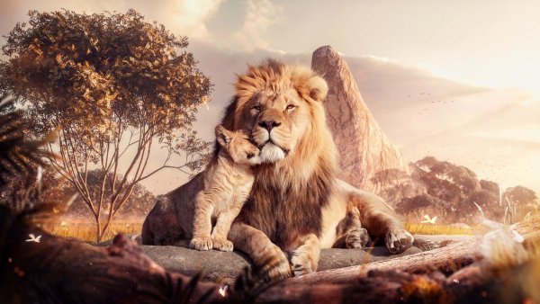 Король Лев Симба 3д
