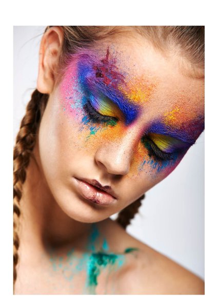 Разноцветный макияж