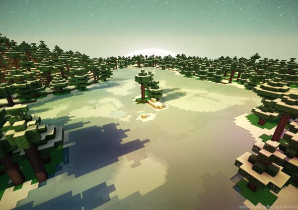Minecraft пейзажи