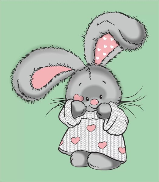 Милый Зайка рисунок