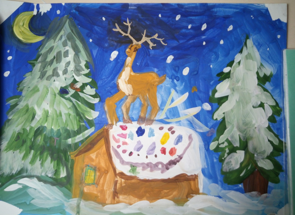 Серебряное копытце рисунок детский