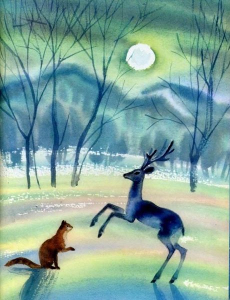 Павел Бажов Петрович рисунок серебряные копытца