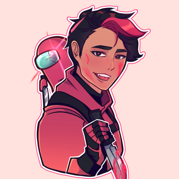 Наклейки амонг АС скины