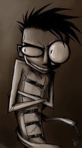 Псих в смирительной рубашке арт