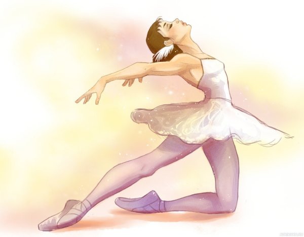 Балеринка рисунок