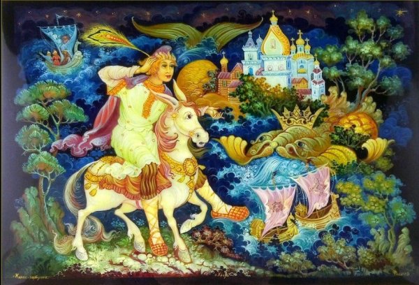 Картинка конёк горбунок для детей из сказки