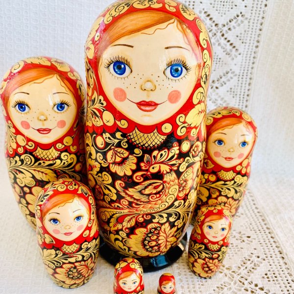 Матрешка Хохлома