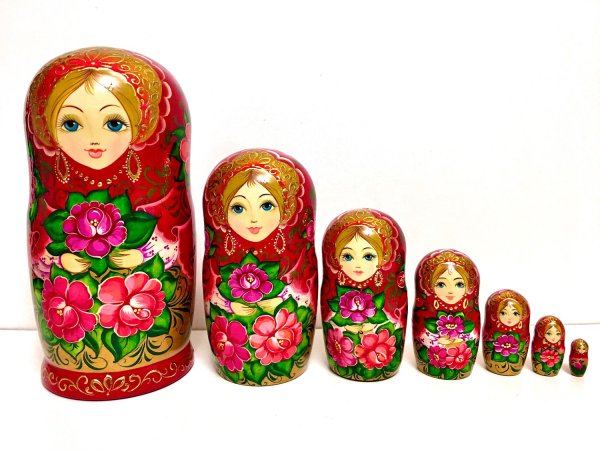 Матрешка с соломкой