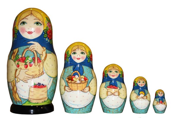 Платок матрешки