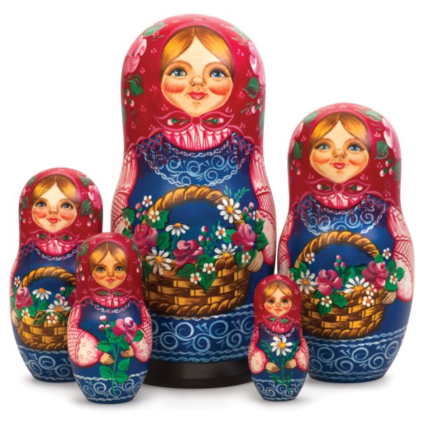 Матрешки большие и маленькие
