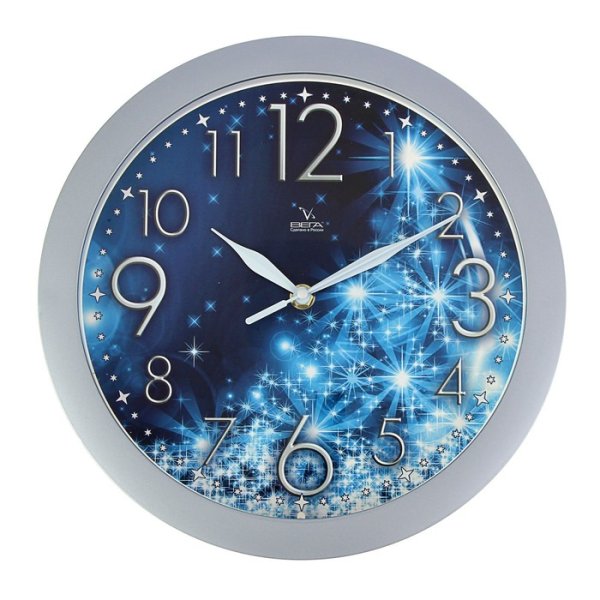 Настенные часы, серебристый