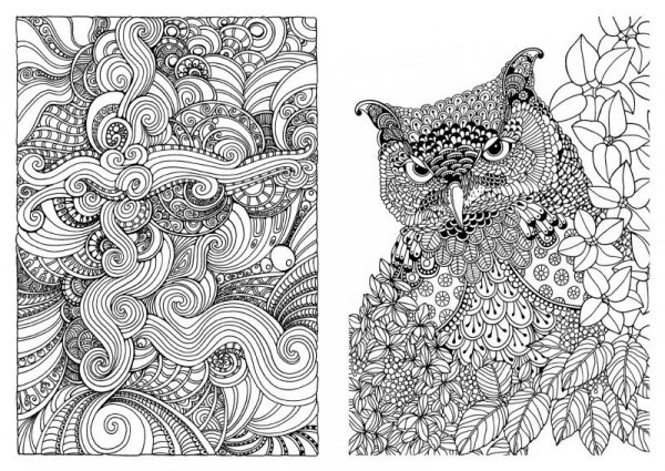 Рисунки ручкой антистресс