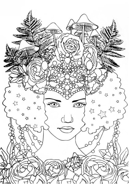 Раскраски для девочек антистресс