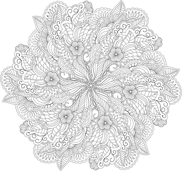 Раскраска антистресс "Мандала"