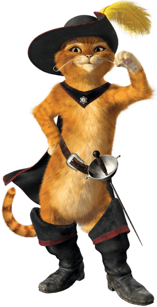 Шрек 1 кот в сапогах