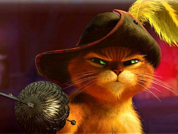 Кот в сапогах мультфильм Шрек