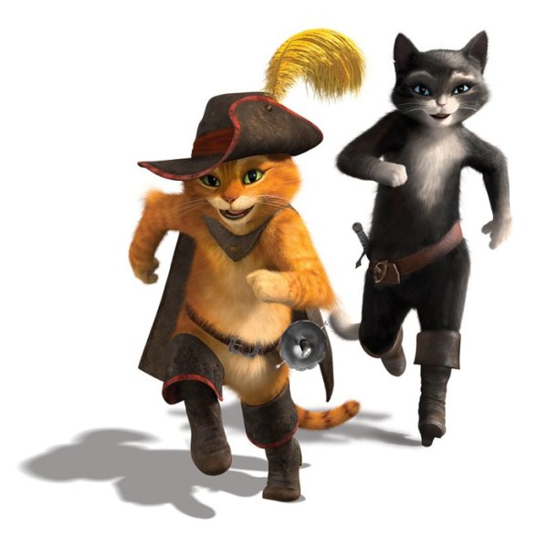 Кот в сапогах и киса мягколапка