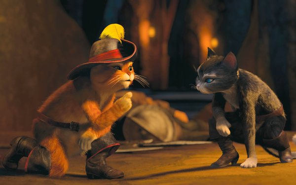 Мульт про кота в сапогах из Шрека