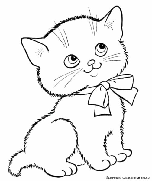Раскраска. Котики