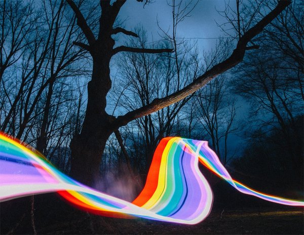 Объемные радужные картинки