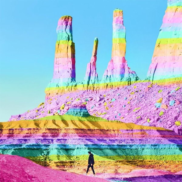 Радужные розы