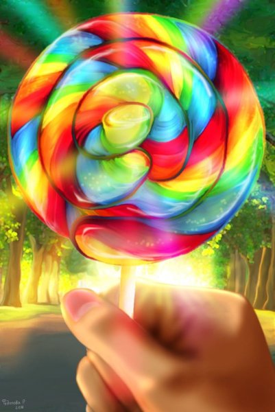 Разноцветная спираль