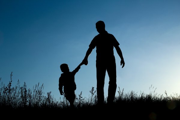 Зарисовка отец и дочь