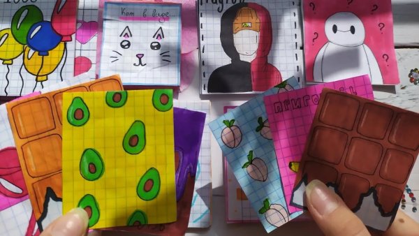 Идеи для бумажных пакетиков для срисовки