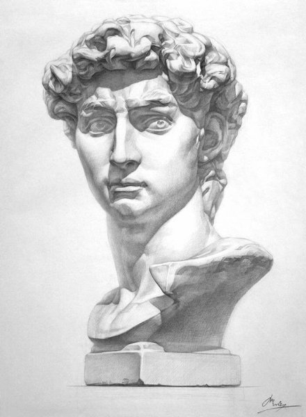 Римская гипсовая голова гипсовая Николо джауджадзе