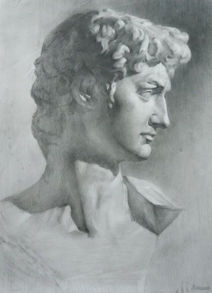 Гипсовая голова Пифагора