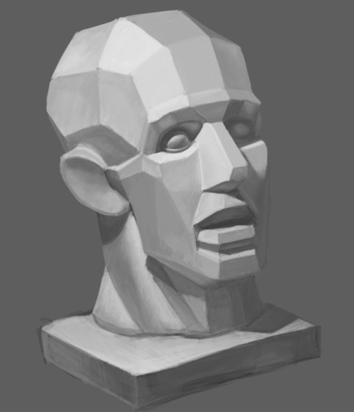 Сулла гипсовая голова