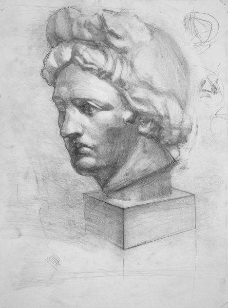 Гипсовая голова Гаттамелата Академический