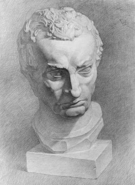 Гаттамелата гипсовая голова МАРХИ