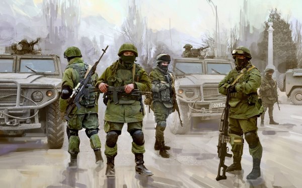 Современная Российская пехота вежливые люди 1/35 звезда