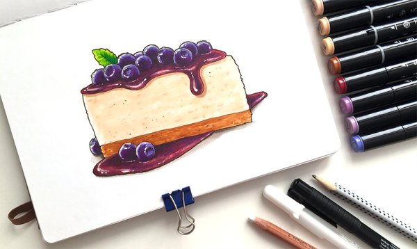 Рисунки маркерами