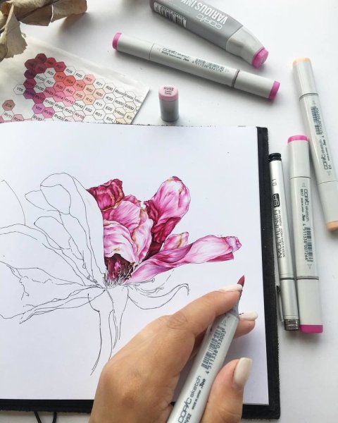 Скетчинг фломастерами