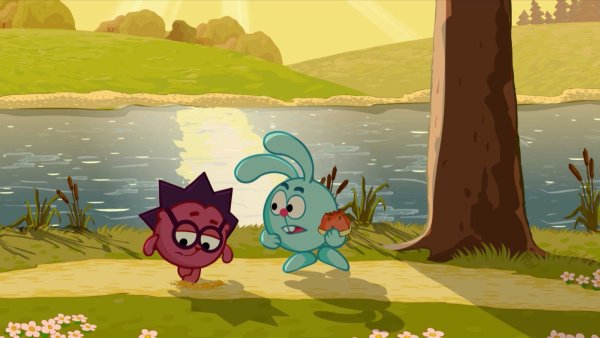 Смешарики Крош и Ежик