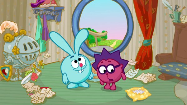 Смешарики Крош и Ежик мультфильм