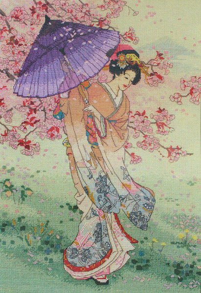 Япония Сакура храм