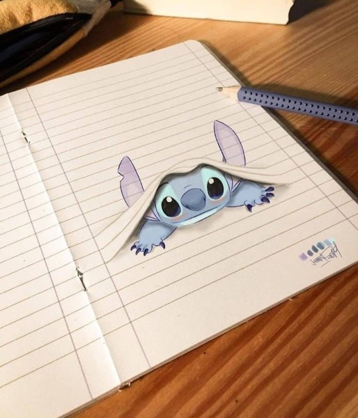 Рисунки ручкой в тетра