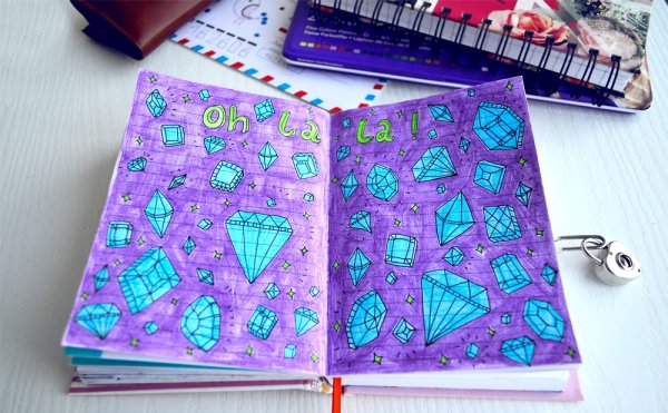 Блокнот для рисования фломастерами