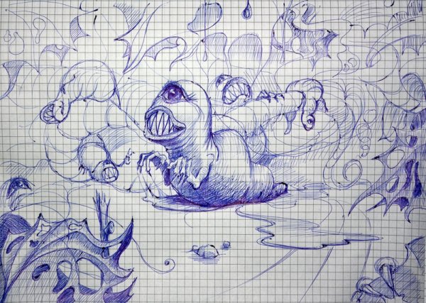 Узоры в клеточку в тетради