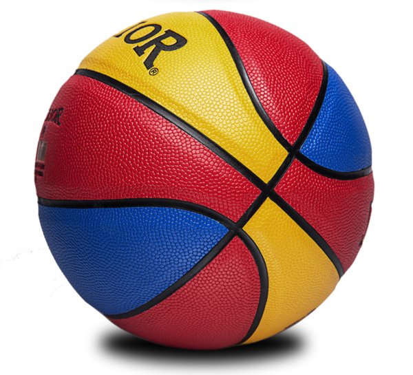 Баскетбольный мяч сине желтый