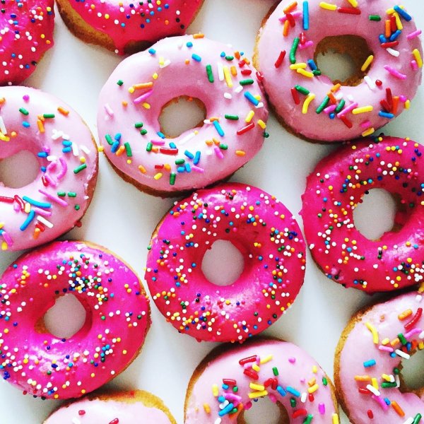 Пончик с глазурью