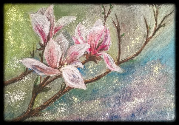 Пастель на наждачной бумаге