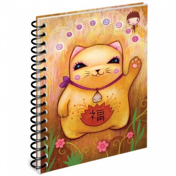 Блокнот "Moriko". На спирали. Клетка. А6. 100 Листов